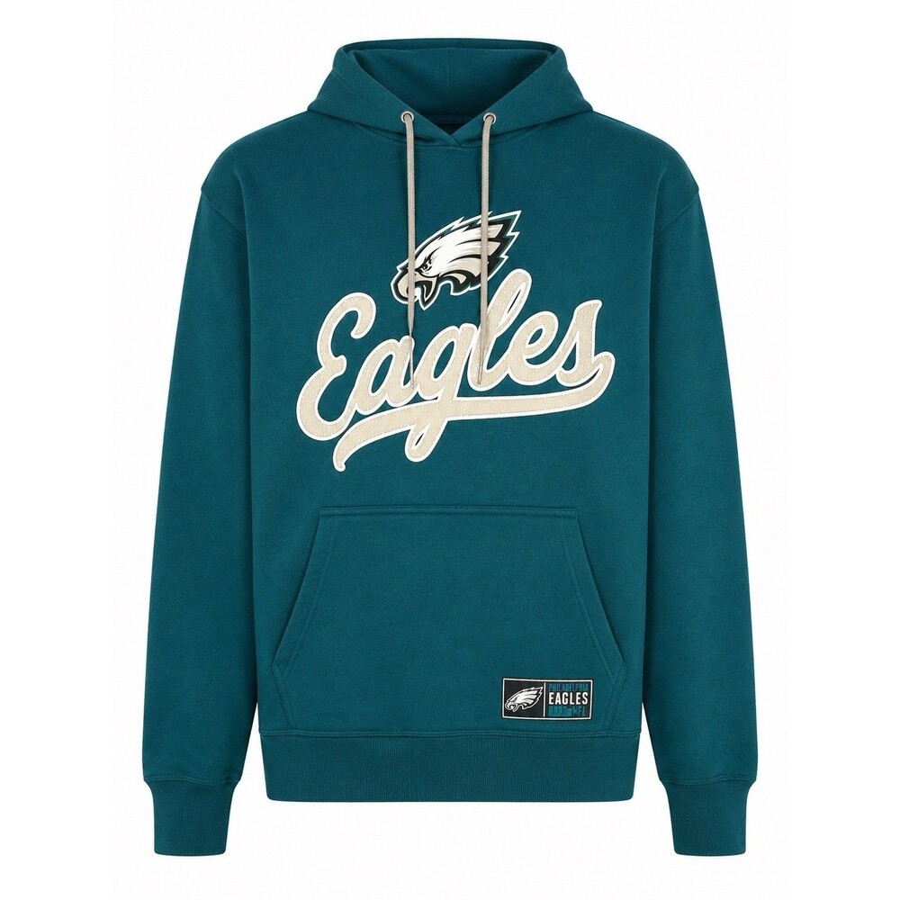 NFL Philadelphia Eagles Hoodie Men’s Medium Ultra Game Pullover Sweatshirt Green